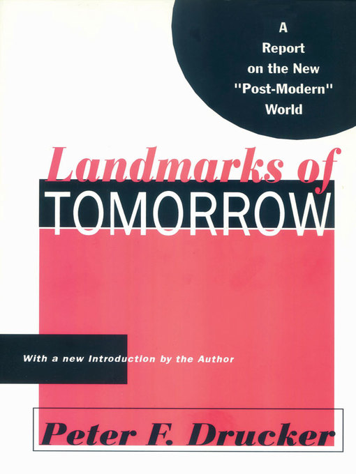 Title details for Landmarks of Tomorrow by Peter F. Drucker - Available